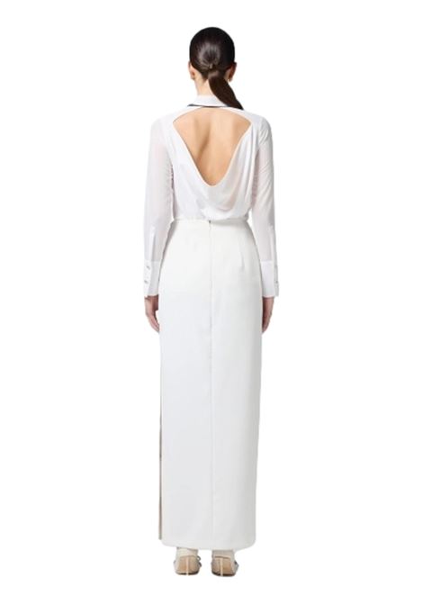 Crepe skirt with satin bow ELISABETTA FRANCHI | skirts | GO10151E2360